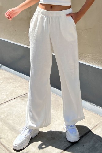 Pantalón Wide Lino
