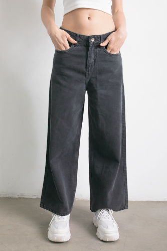 Jeans Wide Leg Black 